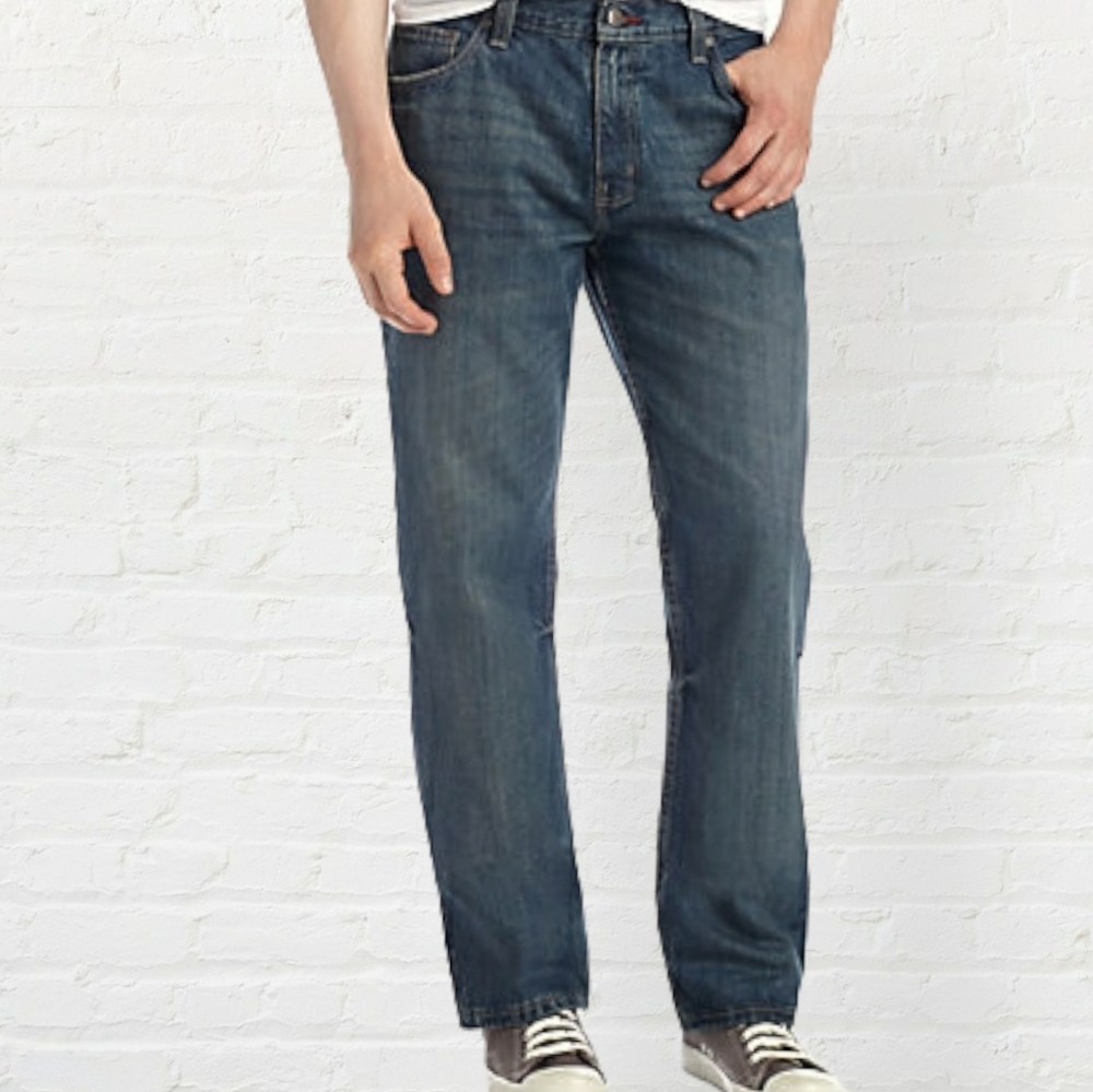 MEN'S Relaxed Straight Jeans, Sz 30